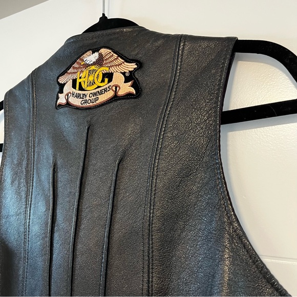 Vintage Leather Biker Vest - Picture 10 of 16